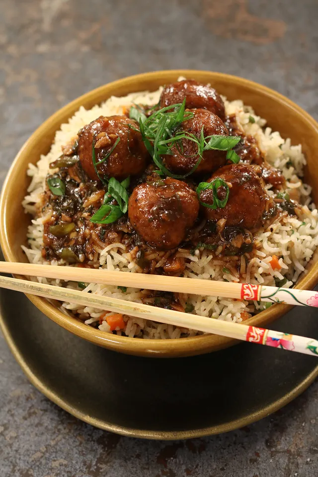 Manchurian Style Beef Fried Rice