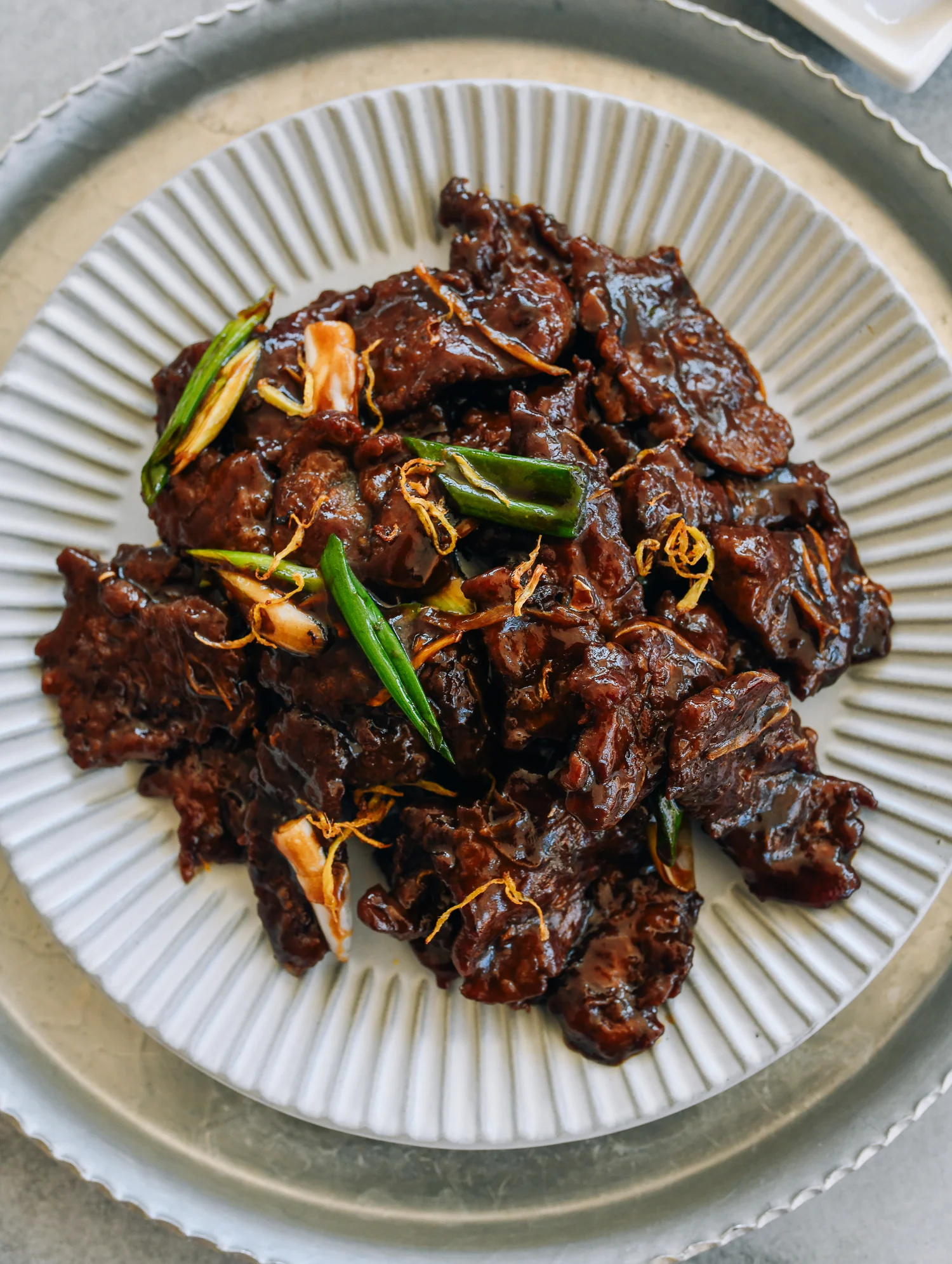 Beef with Ginger Sauce