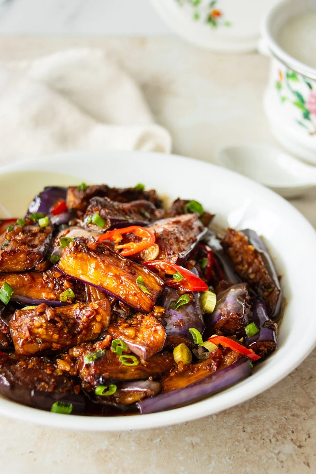 Shrimp with Eggplant