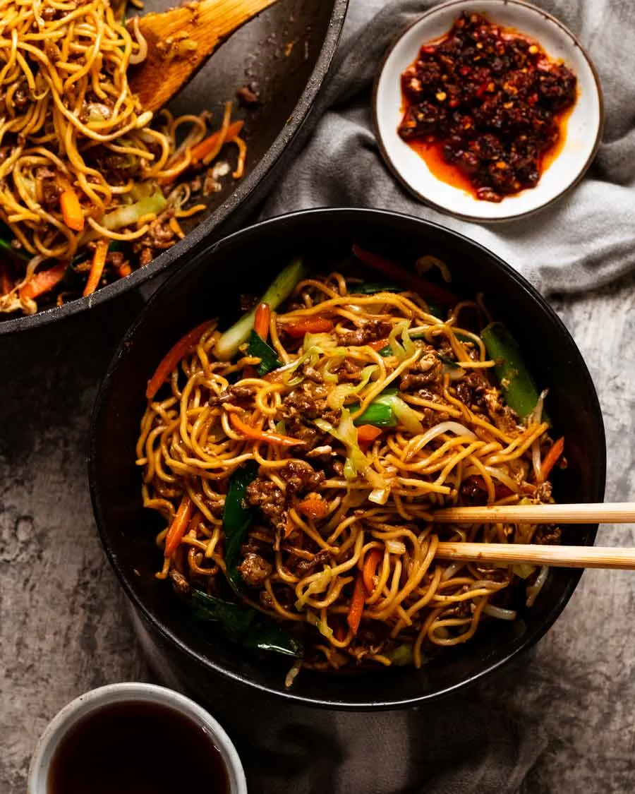 Beef Hakka Chow Mein