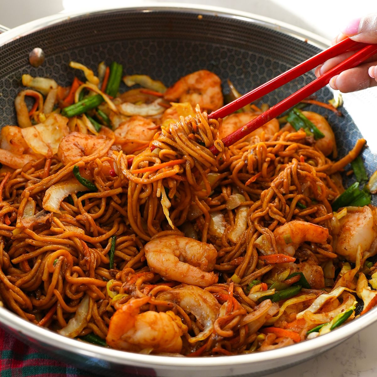 Manchurian Shrimp Chow Mein